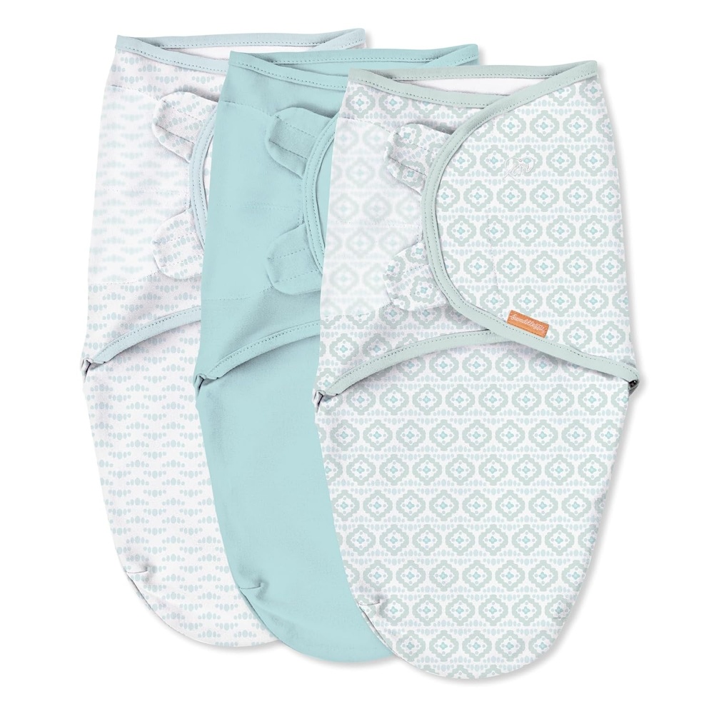 image:imageSwaddleMe by Ingenuity Original Swaddle Size SmallMedium For Ages 03 Months 714 Pounds Up to 26 Inches Long 3Pack Baby Swaddle Blanket WrapNewport Shores