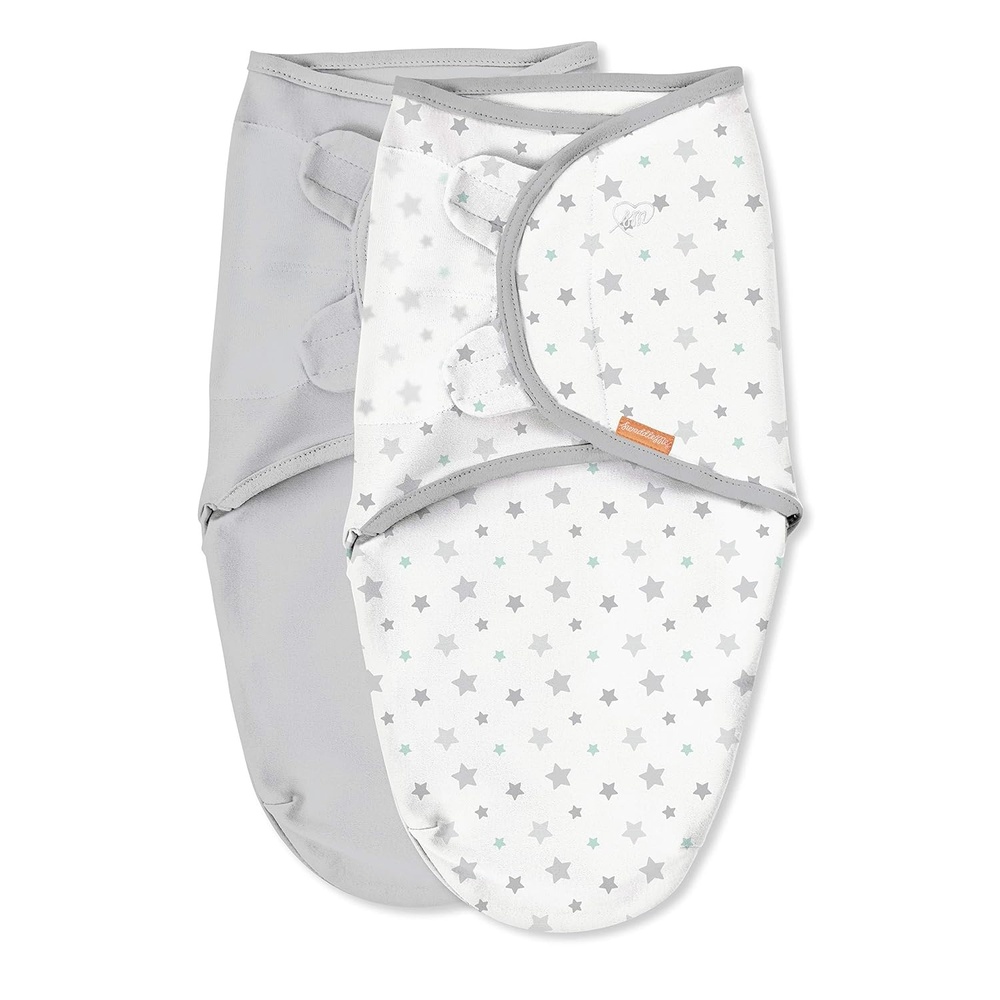 image:imageSwaddleMe by Ingenuity Original Swaddle Size SmallMedium For Ages 03 Months 714 Pounds Up to 26 Inches Long 3Pack Baby Swaddle Blanket WrapStarry Skies