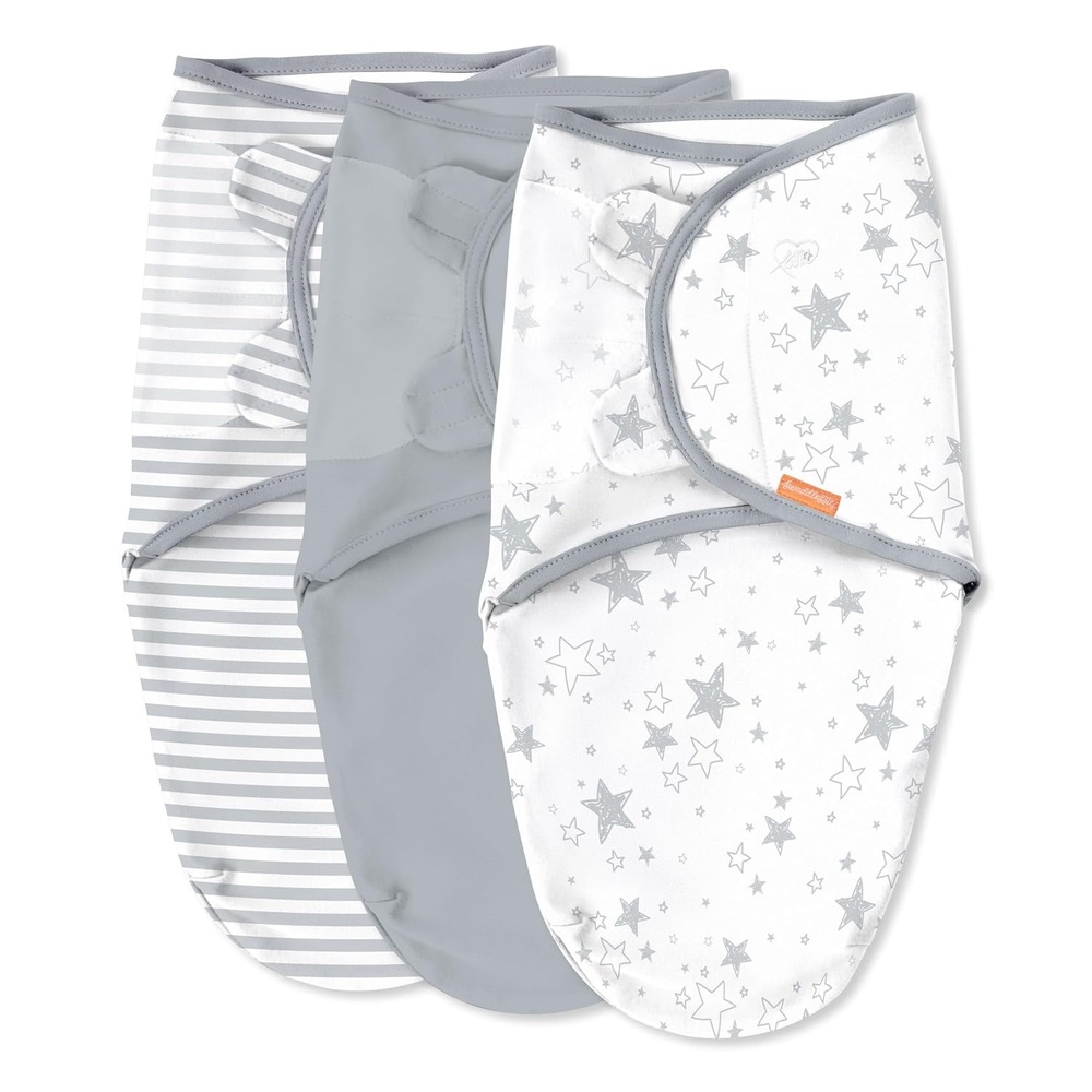 image:imageSwaddleMe by Ingenuity Original Swaddle Size SmallMedium For Ages 03 Months 714 Pounds Up to 26 Inches Long 3Pack Baby Swaddle Blanket WrapTwinkle Twinkle