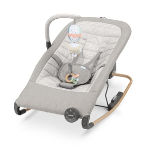 Ingenuity Keep Inmotion Automatic Baby Rocker Seat, with Remote Control for Vibration, Music & Volume Control, Premium Materials, 0-6M – Soulful Skies(Soulful Skies)