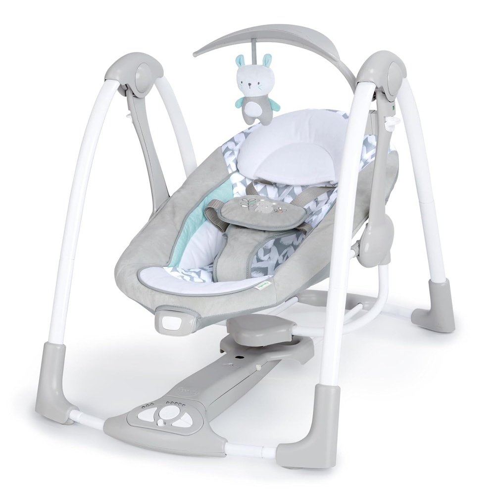 image:imageIngenuity ConvertMe Swing2Seat 5 Swing Modes Vibrations Music USB PowerAdapt CordToy Bar  WynnRaylan