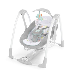 Ingenuity ConvertMe Swing-2-Seat, 5 Swing Modes, Vibrations, Music, USB PowerAdapt Cord,-Toy Bar – Wynn(Wimberly)