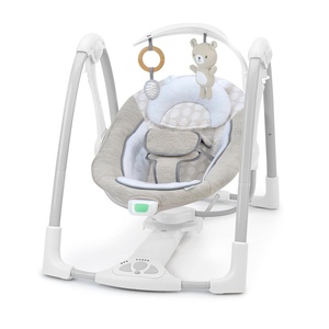 Ingenuity ConvertMe Swing-2-Seat, 5 Swing Modes, Vibrations, Music, USB PowerAdapt Cord,-Toy Bar – Wynn(Wynn)