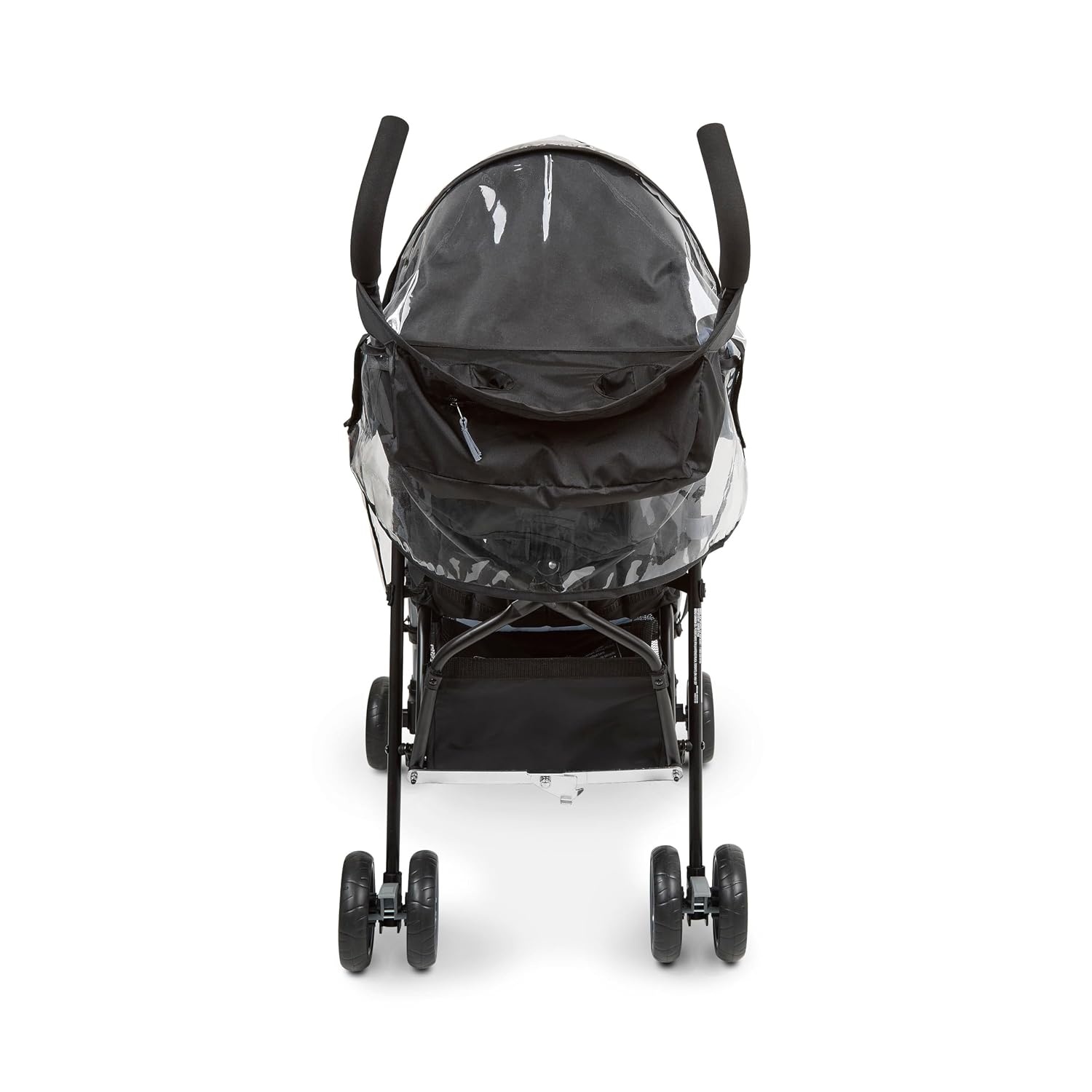 image:imageIngenuity 3D Mini Stroller Rain Cover Baby Weather Shield for Rain Wind amp Snow Fits 3D Mini Strollers Vented Airflow Clear Visibility Easy Install amp Storage ClearRaincover
