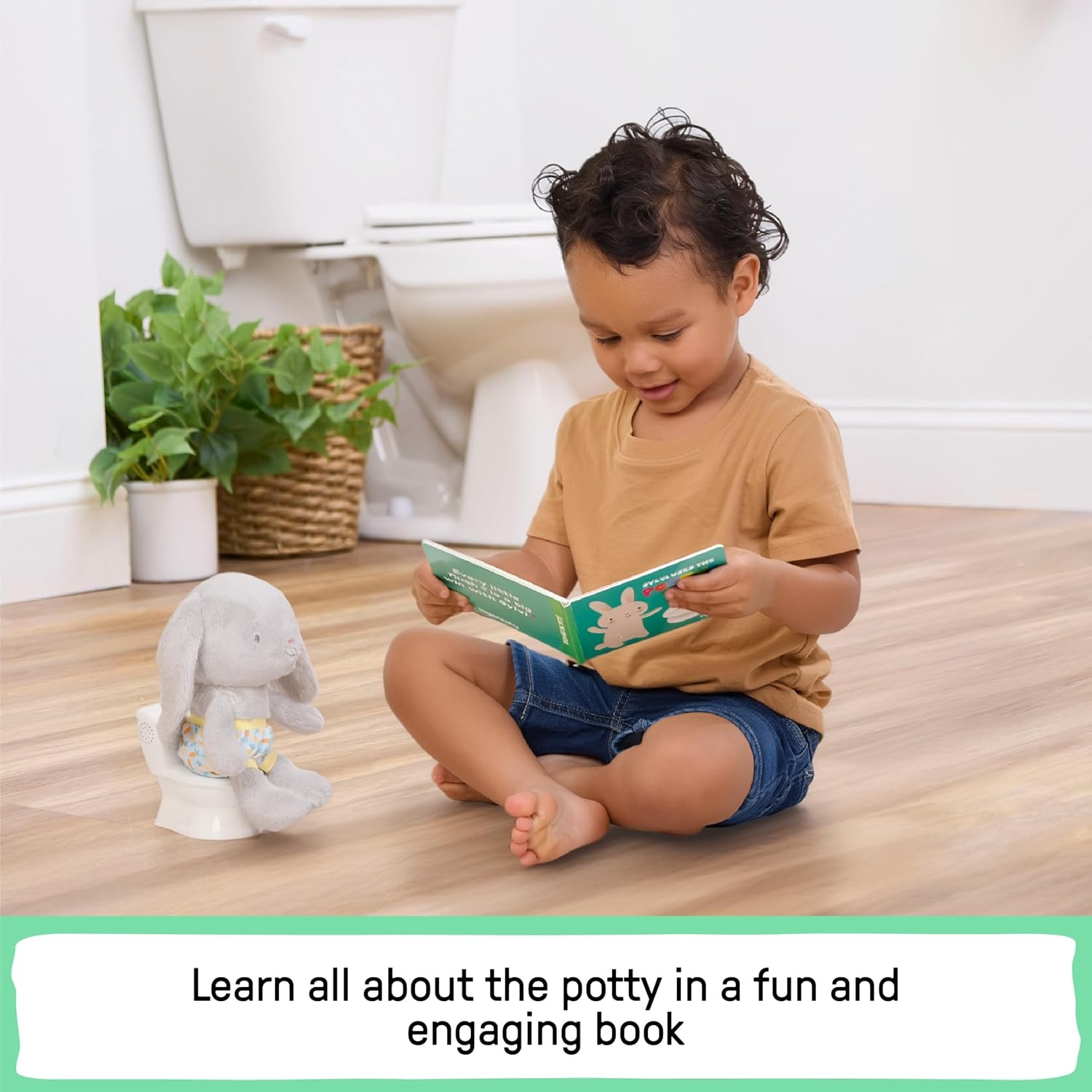 image:imageIngenuity Sylvi Potty Training Kit with Plush Toy and Mini Potty Storybook Sticker Chart amp Parent Guide Playful Toddler Potty Training SetSylvi Kit