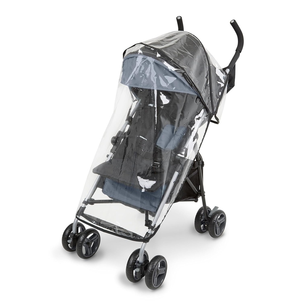 image:imageIngenuity 3D Mini Stroller Rain Cover Baby Weather Shield for Rain Wind amp Snow Fits 3D Mini Strollers Vented Airflow Clear Visibility Easy Install amp Storage  ClearRaincover
