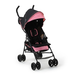 Ingenuity 3D Mini Stroller Rain Cover, Baby Weather Shield for Rain, Wind & Snow, Fits 3D Mini Strollers, Vented Airflow, Clear Visibility, Easy Install & Storage – Clear(Pink)