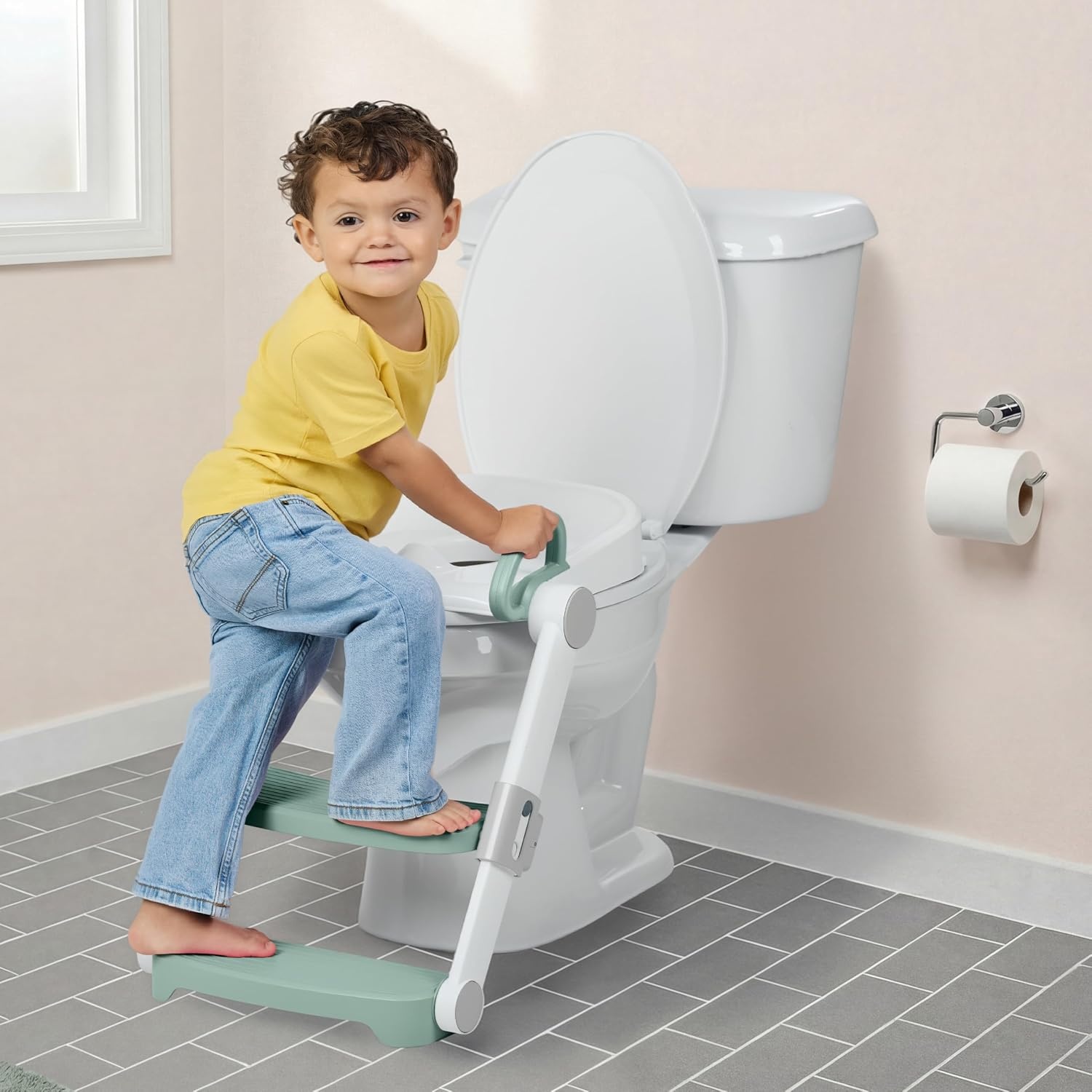 image:imageIngenuity My Size Potty Training Toilet Kit with Sylvi Potty Training BookFoldaway Ladder