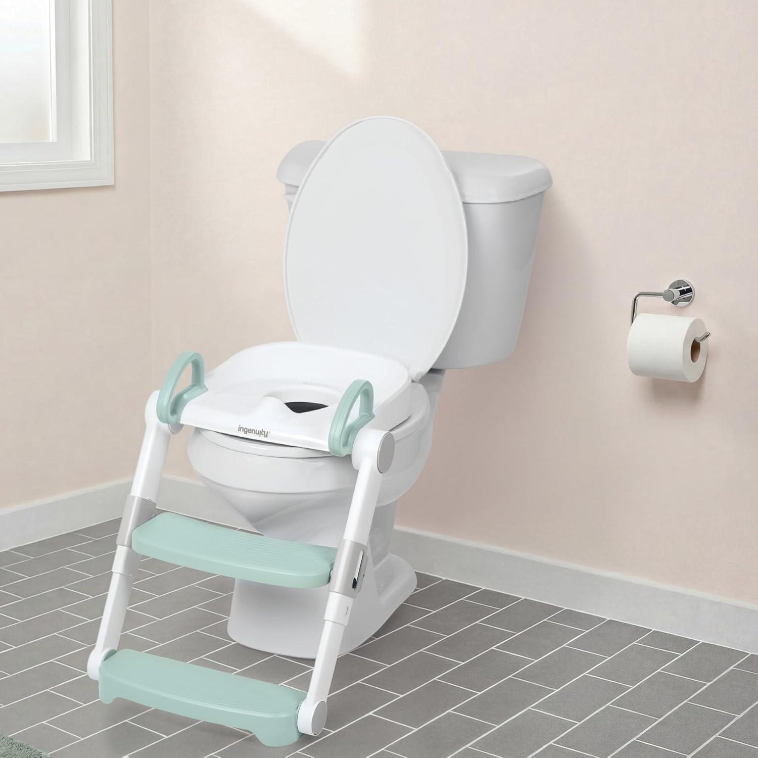 image:imageIngenuity My Size Potty Training Toilet Kit with Sylvi Potty Training BookFoldaway Ladder