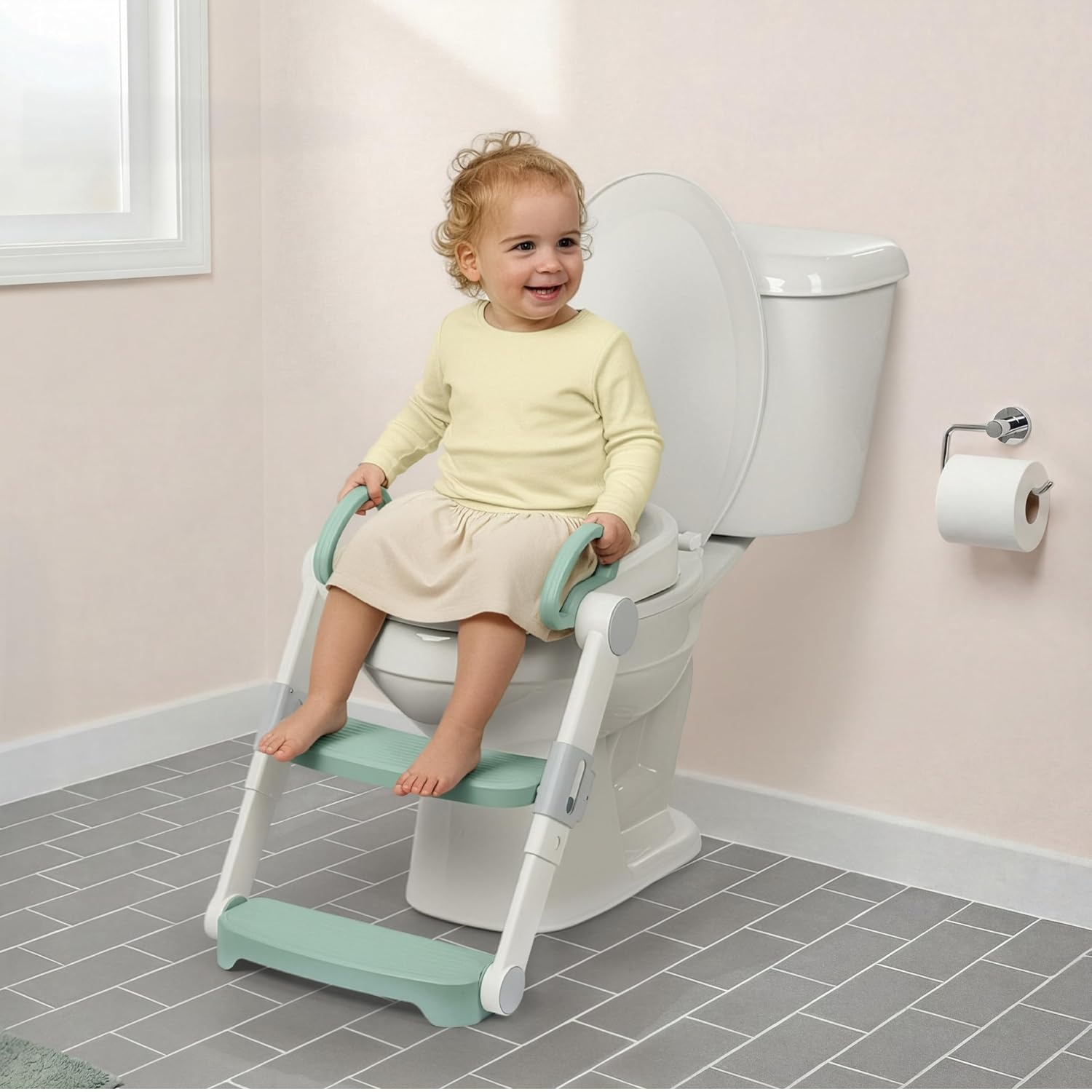 image:imageIngenuity My Size Potty Training Toilet Kit with Sylvi Potty Training BookFoldaway Ladder