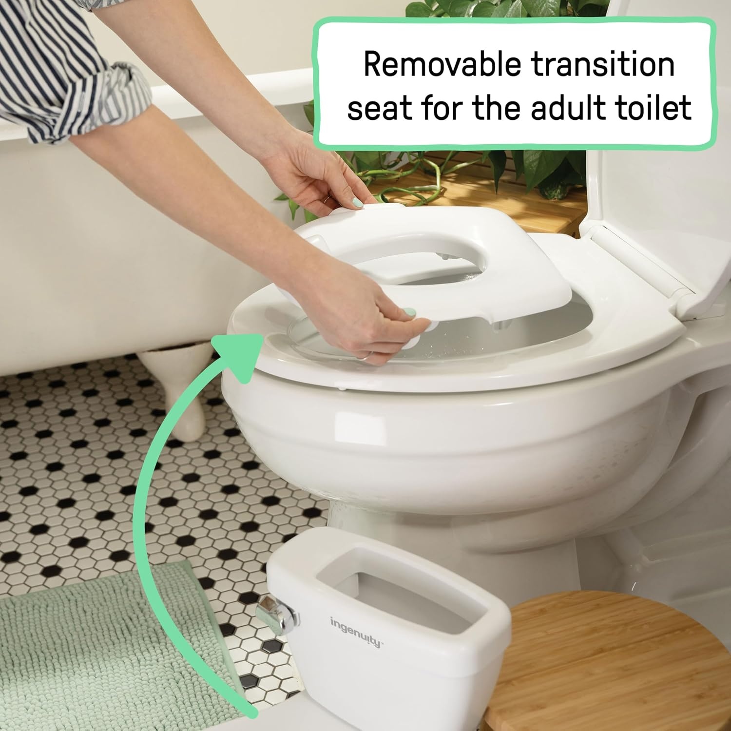 image:imageIngenuity My Size Potty Training Toilet Kit with Sylvi Potty Training BookPotty Sylvi Kit