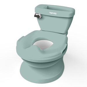 Ingenuity My Size Potty Training Toilet Kit with Sylvi Potty Training Book(Green Potty)