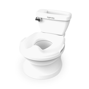 Ingenuity My Size Potty Training Toilet Kit with Sylvi Potty Training Book(White Potty)