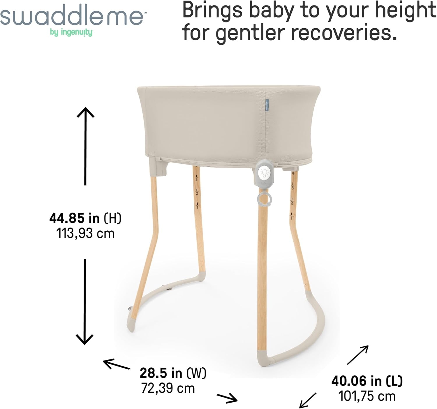 image:imageSwaddleMe by Ingenuity Swaddle amp Secure Sleep System Stage 1 Newborn Replacement Swaddle Pod Without Strap 02 MonthsRight Height