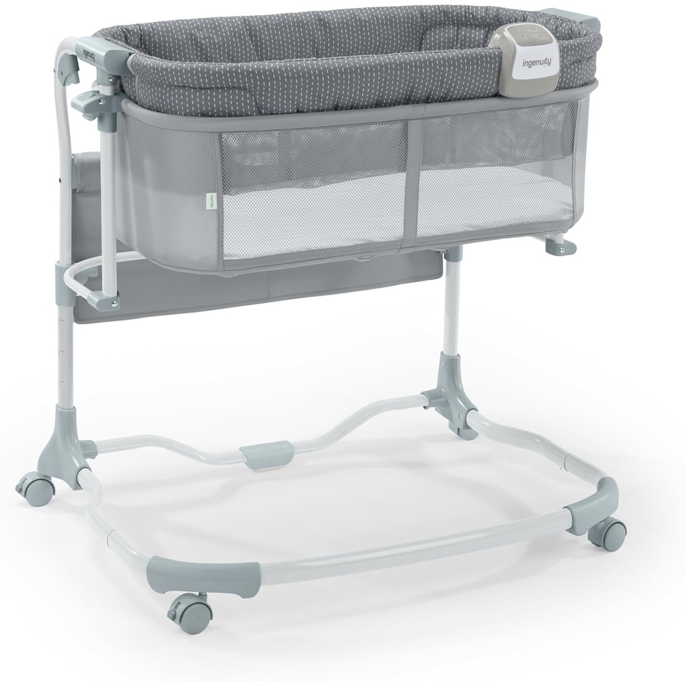 image:imageSwaddleMe by Ingenuity Swaddle amp Secure Sleep System  Stage 1 Newborn Replacement Swaddle Pod Without Strap 02 MonthsDream  Grow Bassinet  Handstitch Gray