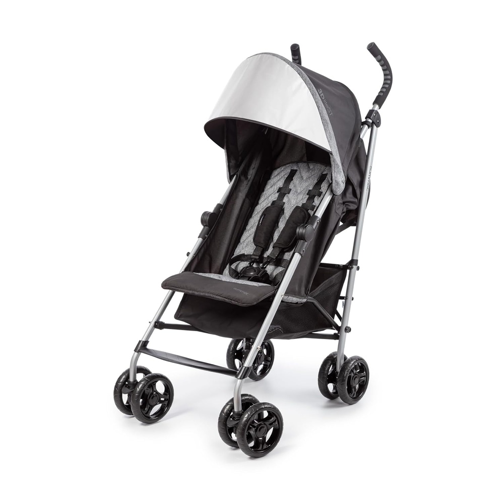 image:imageIngenuity 3Dlite Jewel Convenience Stroller  Lightweight Folding Stroller with Car Seat Compatibility ExtraLarge Canopy amp StorageBlack