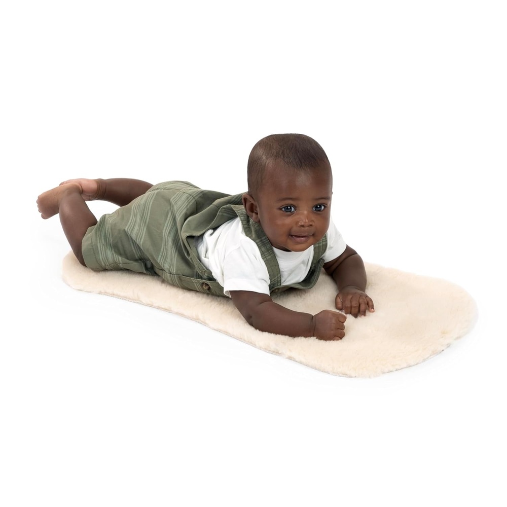 image:imageIngenuity Every Season Plush Lambswool Replacement Mat Compatible with All Other Ingenuity Lambswool Products Reversible Natural Lambswool Mat