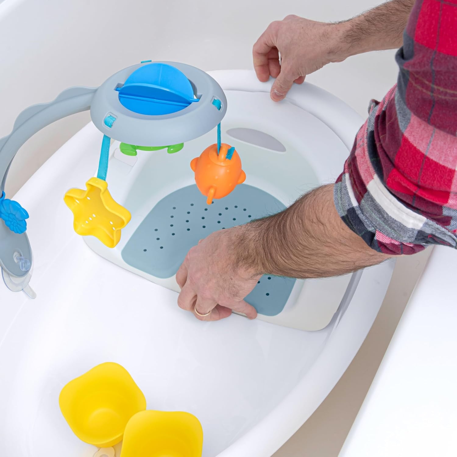 image:imageIngenuity Gentle Support MultiStage Tub With Toys Newborn to Toddler Adjustable Full Coverage Sling Supportive Seat 0MGentle Support