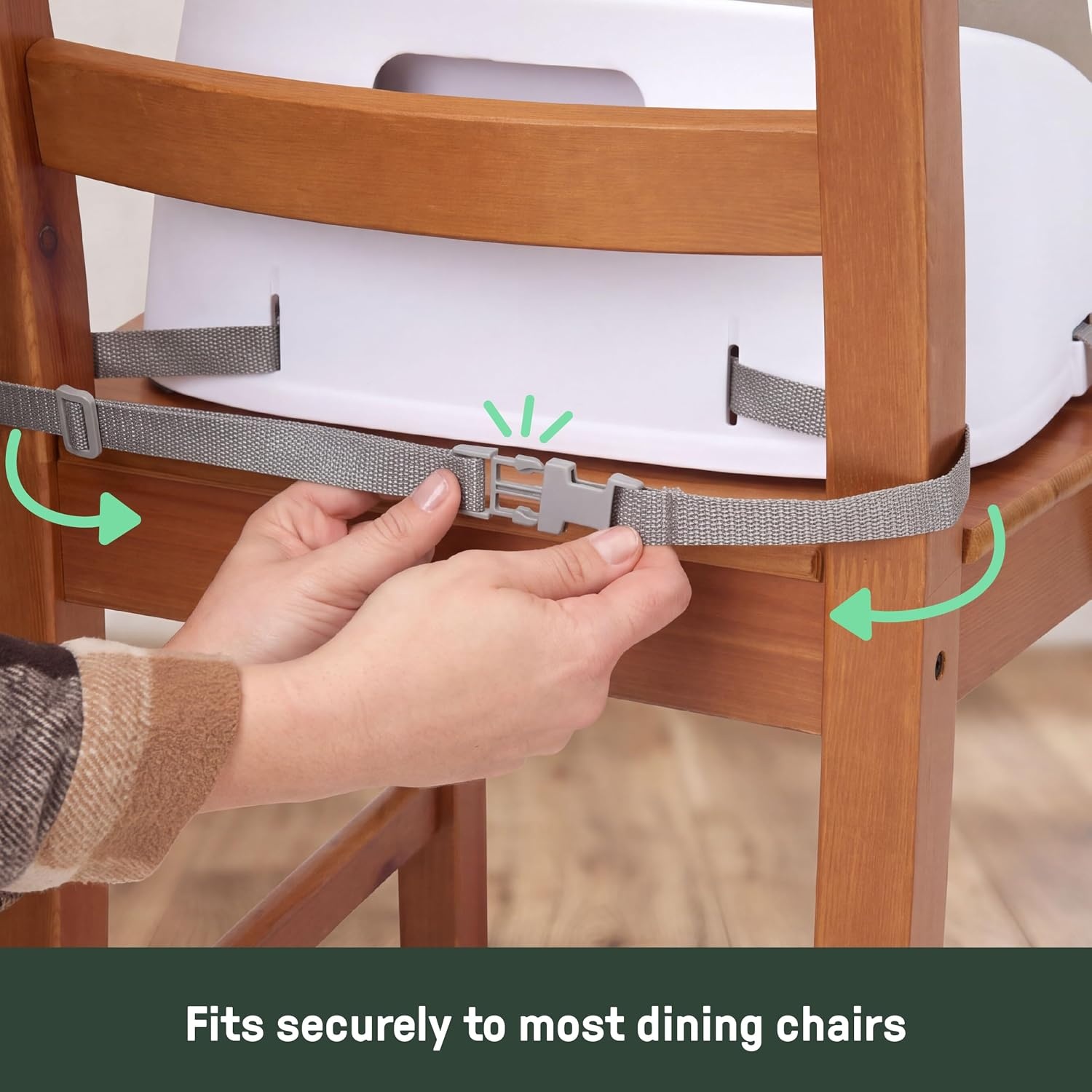 image:imageIngenuity SmartClean Toddler Booster Seat for Dining Table with 3Point Harness Straps Pinkoat