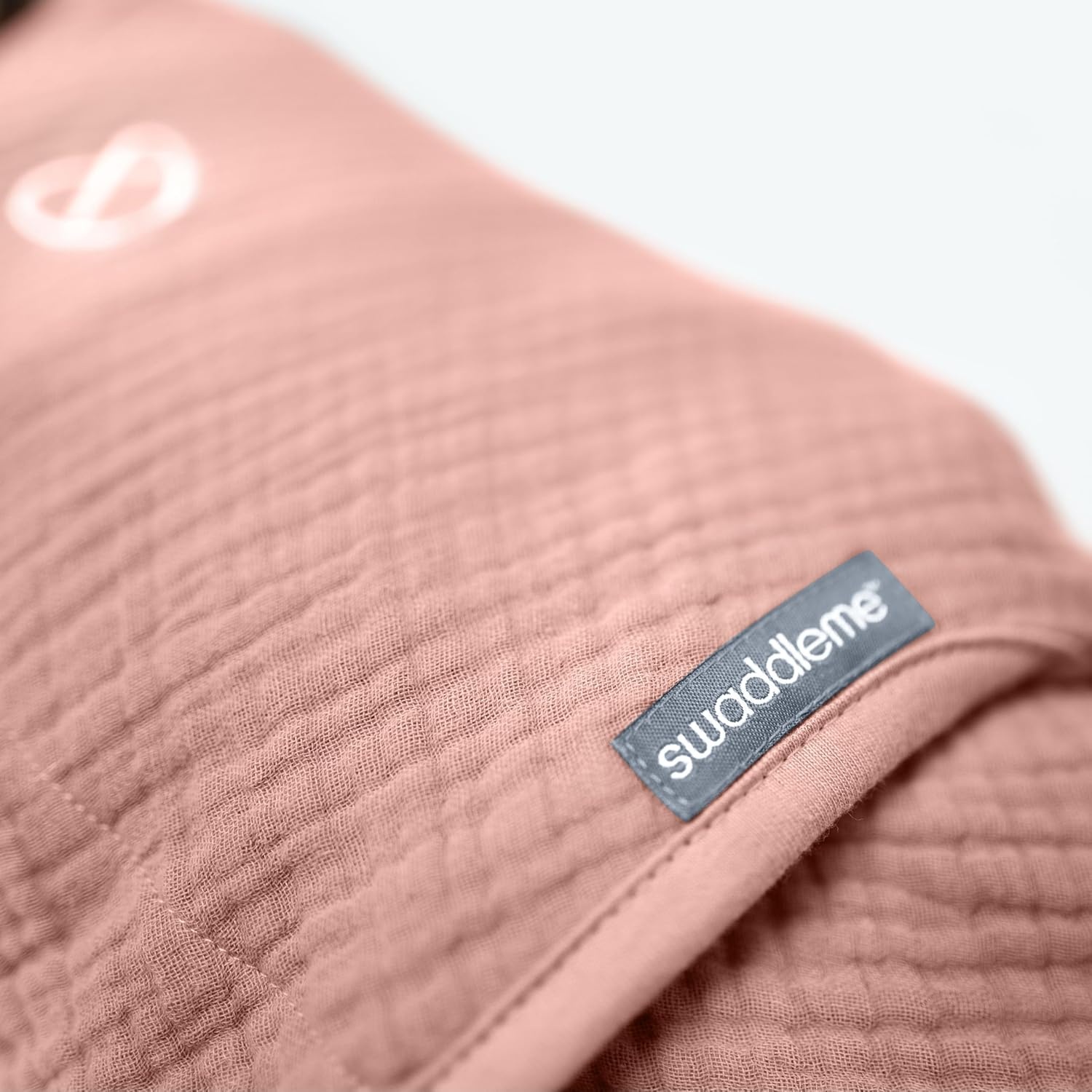 image:imageIngenuity SwaddleMe 100 Cotton Muslin Original Baby Swaddle Blush Stage 1 Pack of 4Stage 1