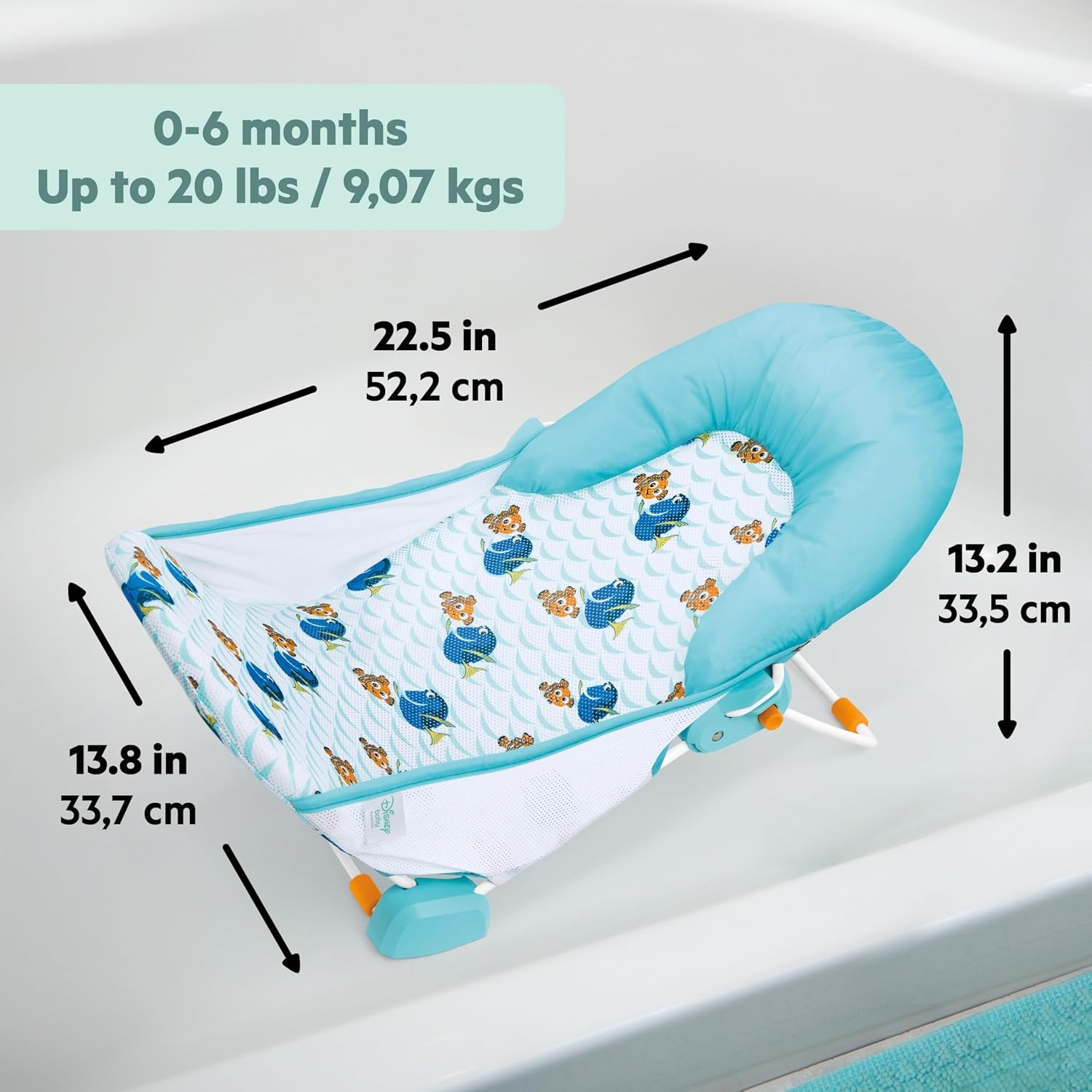 image:imageDisney Baby Nemo Foldaway 2Position Portable Baby Bath SeatNemo