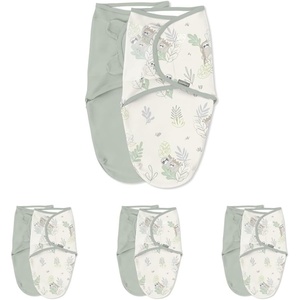 Ingenuity SwaddleMe Original Baby Swaddle, Peekaboo Sloth (Pack of 4)(Stage 1 (Pack of 4))