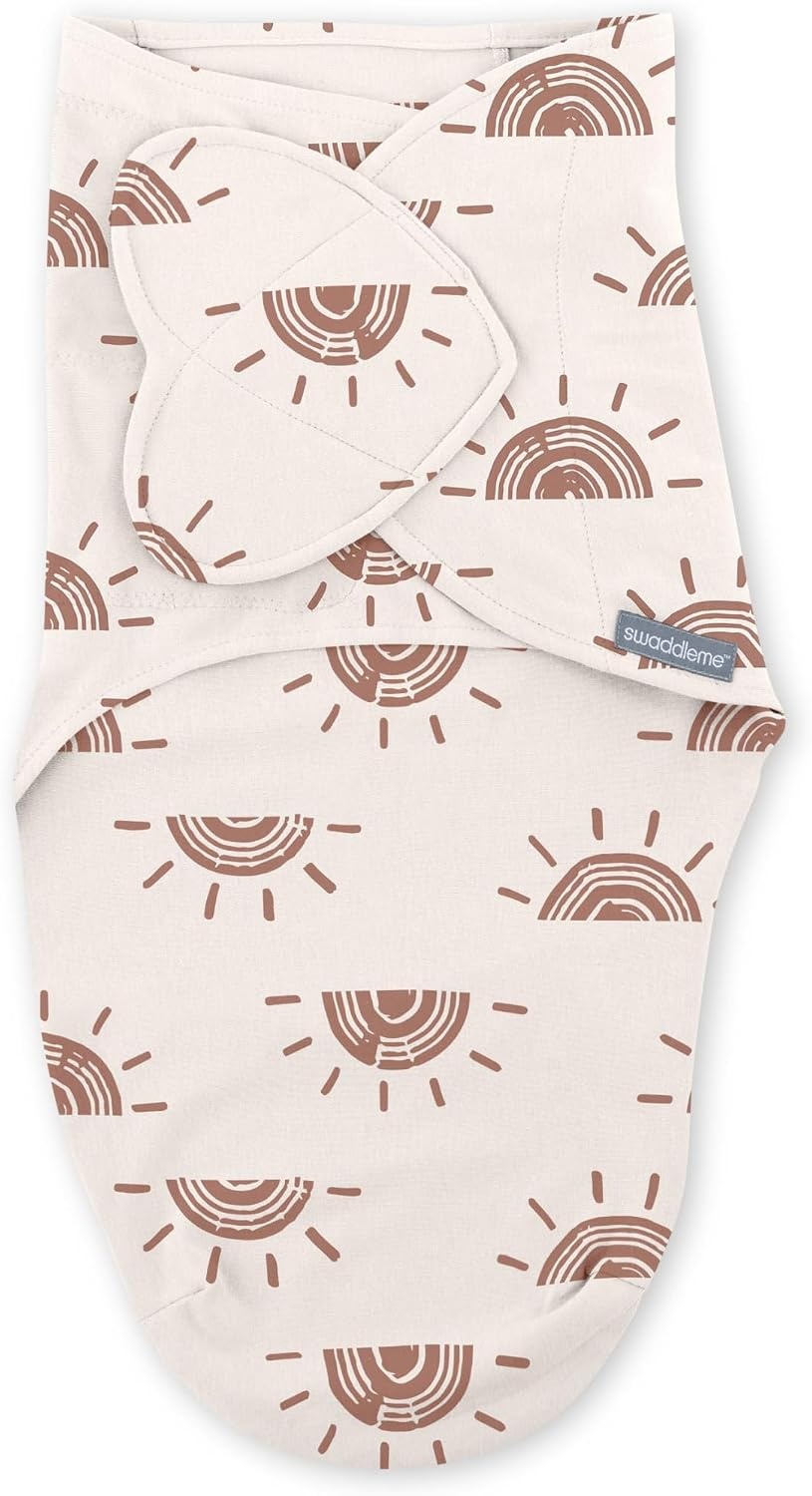 image:imageIngenuity SwaddleMe Monogram Collection Baby Swaddle Blanket Rising Sun Stage 1 Pack of 4Stage 1 Pack of 4